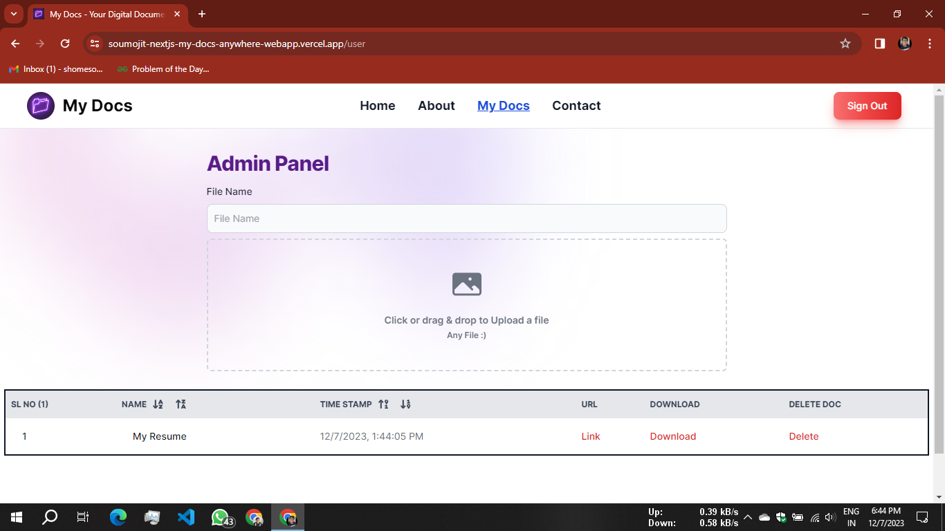 Admin Panel