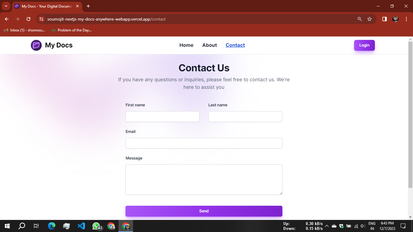 Contact Page